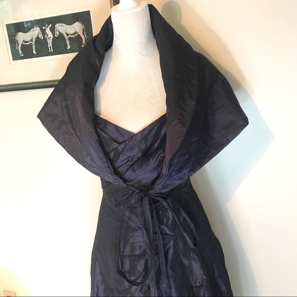 Eggplant Taffeta Dress